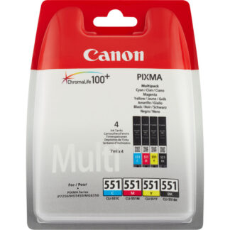 Canon CLI-551 4-Pack zwart en kleur origineel (6509B009/2)