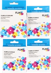 FLWR Brother LC-129XL Multipack zwart en kleur