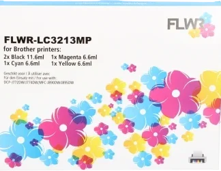 FLWR Brother LC-3213 Multipack zwart en kleur