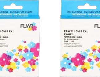 FLWR Brother LC-421XL Multipack zwart