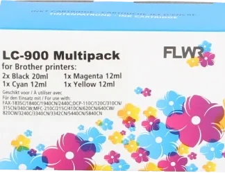 FLWR Brother LC-900 Multipack zwart en kleur