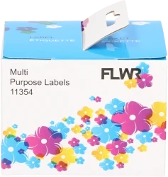 FLWR Dymo 11354 Multi functionele labels wit