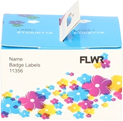 FLWR Dymo 11356 naambadges wit