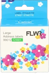 FLWR Dymo 99012 adreslabel groen