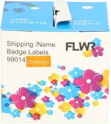 FLWR Dymo 99014 Adreslabel groot oranje - Afbeelding 3