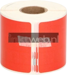 FLWR Dymo 99014 Adreslabel groot rood - Afbeelding 2