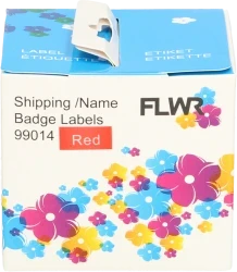 FLWR Dymo 99014 Adreslabel groot rood - Afbeelding 3