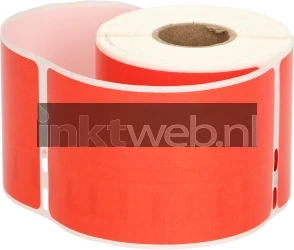 FLWR Dymo 99014 Adreslabel groot rood