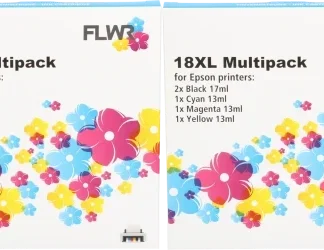 FLWR Epson (2X) 18XL Multipack zwart en kleur