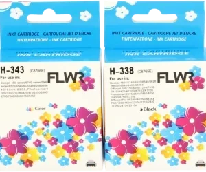 FLWR HP 338 en 343 Multipack zwart en kleur