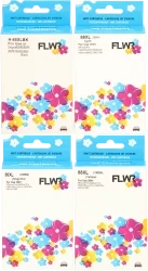 FLWR HP 88XL 4-pack zwart en kleur