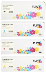 FLWR Oki C301 / C321 zwart en kleur