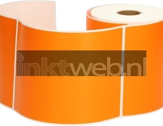 FLWR Zebra verzendetiketten oranje