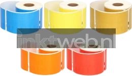 FLWR Dymo 99014 Adreslabel groot oranje - Afbeelding 5
