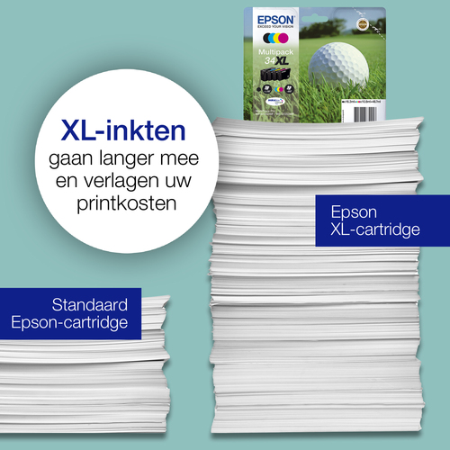 Origineel Epson inkt cartridge geel cyan zwart magenta 3 x 300 paginas (color) - Afbeelding 5