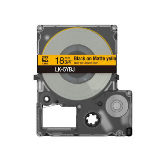 Origineel Epson Tapecassette 18mm zwart/geel (mat)