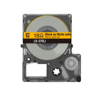 Origineel Epson Tapecassette 12mm zwart/geel (mat)