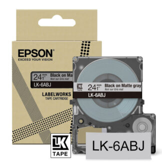 Origineel Epson Tapecassette 24mm zwart/grijs (mat)