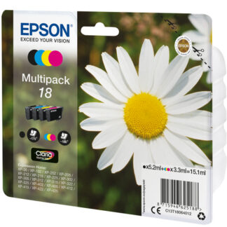 Origineel Epson inkt cartridge geel cyan zwart magenta 3 x 175 paginas (color)