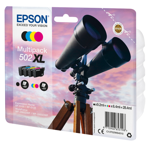 Origineel Epson inkt cartridge geel cyan zwart magenta High-Capacity 3 x 470 paginas (color)