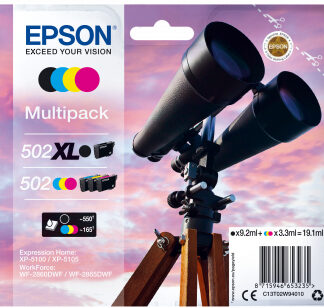 Origineel Epson inkt cartridge geel cyan zwart magenta High-Capacity 3 x 165 paginas (color)