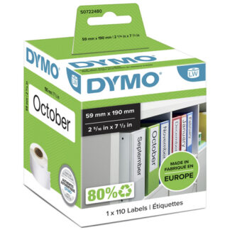Origineel Dymo Ordner-labels breit (wit)