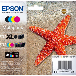 Origineel Epson inkt cartridge geel cyan zwart magenta High-Capacity 3 x 130 paginas (color)