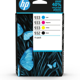 Origineel Hewlett Packard inkt cartridge geel cyan zwart magenta 4-er Pack 3 x 300 paginas (color) (6ZC71AE)