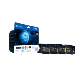 Origineel Brother inkt cartridge geel cyan zwart magenta High-Capacity 3 x 1200 paginas (color) (LC-1280XLVALBP) MFC-J 5910 DW