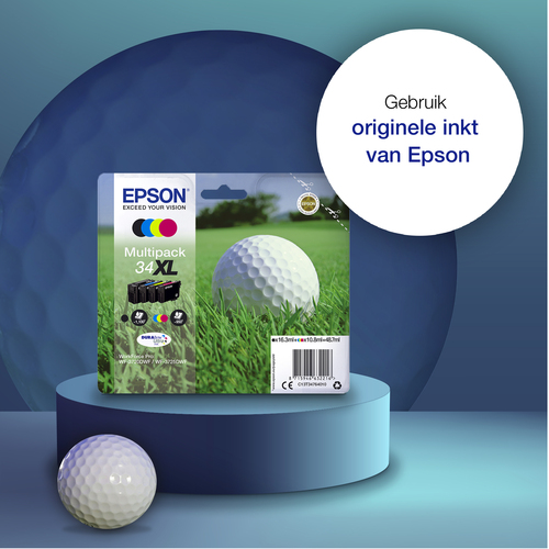 Origineel Epson inkt cartridge geel cyan zwart magenta High-Capacity 1100 paginas (zwart) - Afbeelding 2