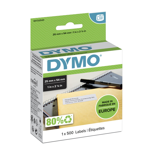 Origineel Dymo Rücksendeadresstickers (wit)