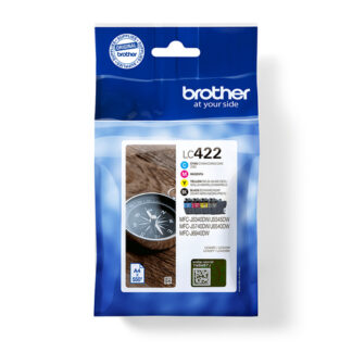 Origineel Brother inkt cartridge geel magenta zwart cyan 550 paginas (geel) (LC-422VAL) MFC-J 5340 DW