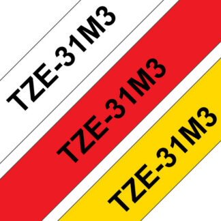Origineel Brother Tapecassette 12mm (Set) (3 stuk)