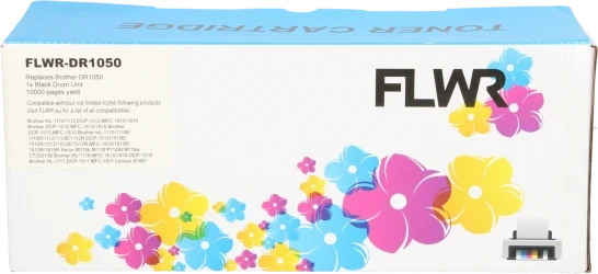 FLWR Brother DR-1050 zwart