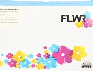 FLWR Brother DR-3300 / DR-3380 / DR-750 zwart