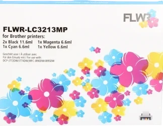 FLWR Brother LC-3211 Multipack zwart en kleur