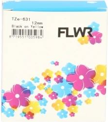 FLWR Brother TZE-631 zwart