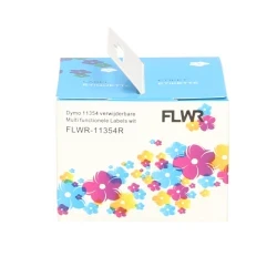 FLWR Dymo 11354R verwijderbare Multi functionele labels wit