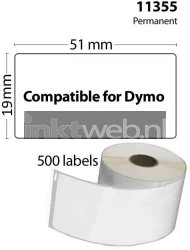 FLWR Dymo 11355 Multi functionele labels wit - Afbeelding 3