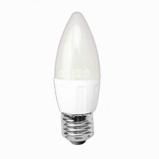 Led warm wit kaars rond