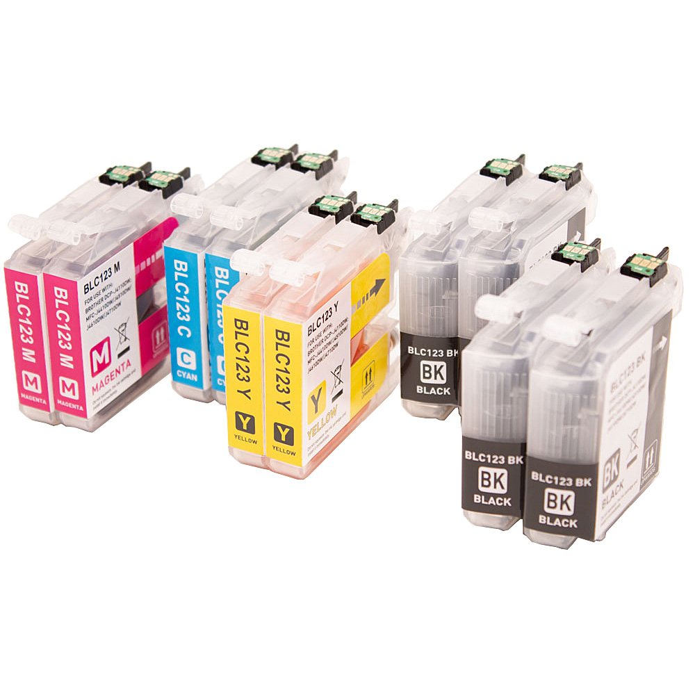 Brother LC123 inkt cartridge multipack zwart + kleur – ABC huismerk