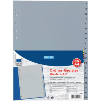 tab folder, DIN A4, A - Z