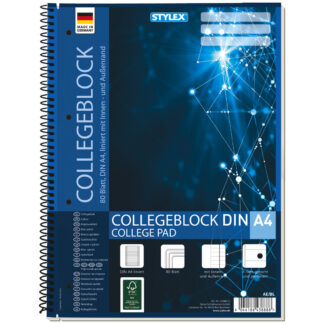 blocnote,spiraal,A4,gevoerde