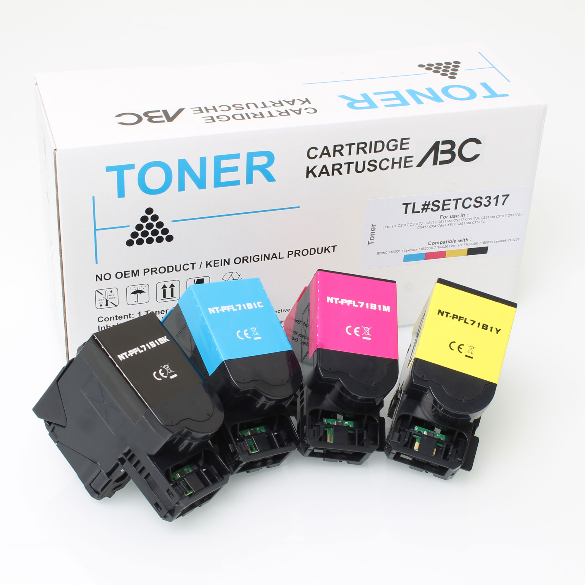 Lexmark CS317 toner multipack – ABC huismerk
