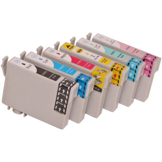 Epson T0801-T0806 inkt cartridge multipack zwart + kleur – ABC huismerk