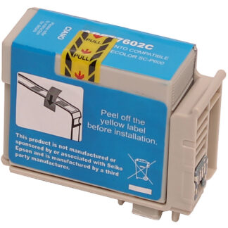 Epson T7602 inkt cartridge cyaan – 32 ml – ABC huismerk