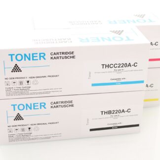 kompatibels Set 4x Toner (met chip) voor HP 220A Color Laserjet Pro