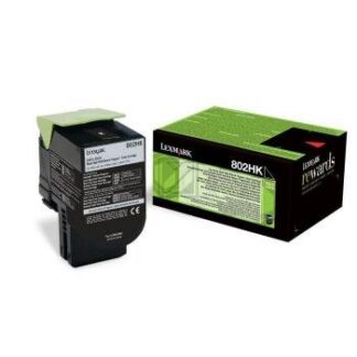 Origineel LEXMARK 802HK Toner zwart standaard capaciteit 4.000 paginas 1 stuk terugkeerprogramma