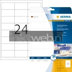 Herma Diepvriesetiketten wit 66x33,8 A4